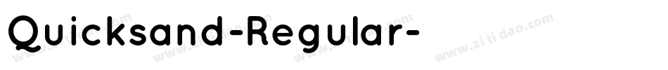 Quicksand-Regular字体转换
