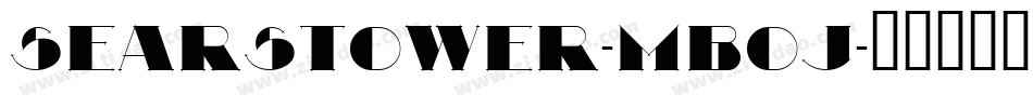SearsTower-MBOJ字体转换