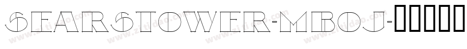 SearsTower-MBOJ字体转换