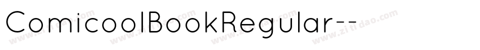 ComicoolBookRegular-字体转换