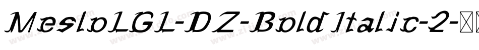 MesloLGL-DZ-BoldItalic-2字体转换