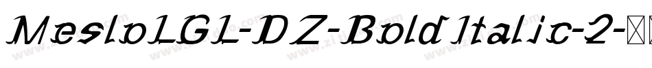 MesloLGL-DZ-BoldItalic-2字体转换