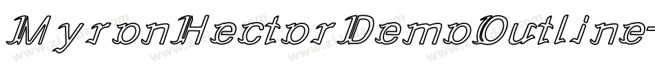 MyronHectorDemoOutline-EapRr字体转换