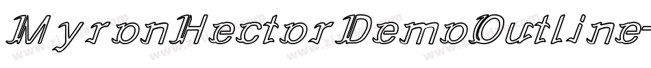 MyronHectorDemoOutline-EapRr字体转换
