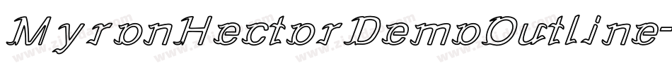 MyronHectorDemoOutline-EapRr字体转换