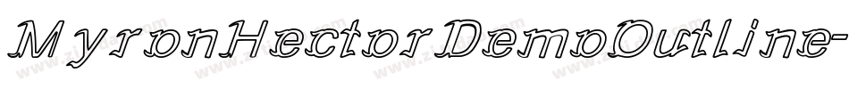 MyronHectorDemoOutline-EapRr字体转换