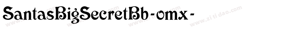 SantasBigSecretBb-omx字体转换