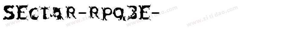 Sectar-Rpq3e字体转换