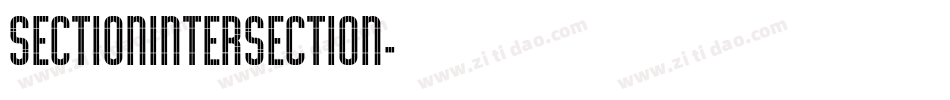 SectionIntersection字体转换