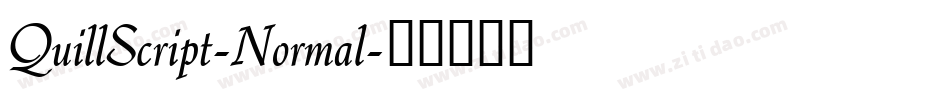 QuillScript-Normal字体转换