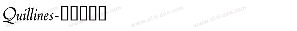 Quillines字体转换