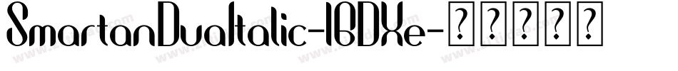 SmartanDuaItalic-1GDXe字体转换