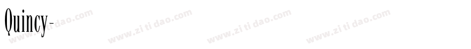 Quincy字体转换