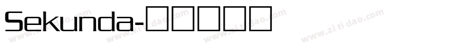 Sekunda字体转换