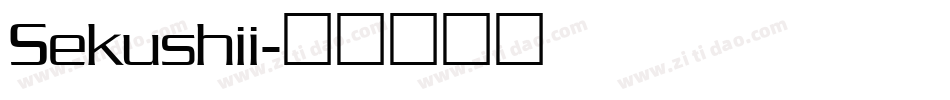Sekushii字体转换