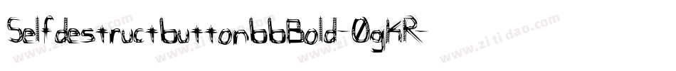 SelfdestructbuttonbbBold-0gKR字体转换
