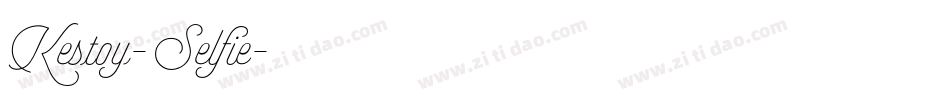 Kestoy-Selfie字体转换