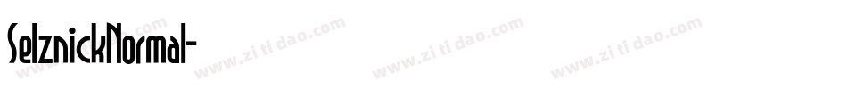 SelznickNormal字体转换