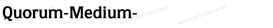 Quorum-Medium字体转换