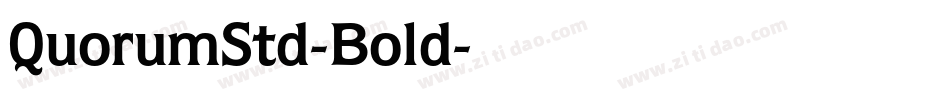 QuorumStd-Bold字体转换