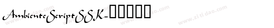 AmbienteScriptSSK字体转换