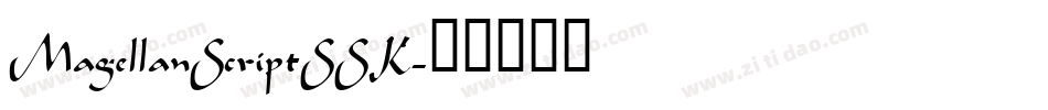 MagellanScriptSSK字体转换