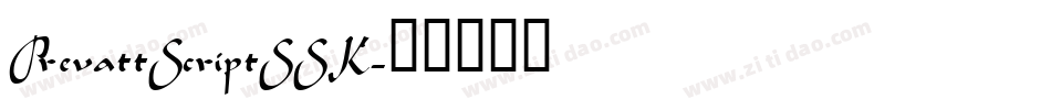 PrevattScriptSSK字体转换