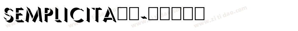 semplicita字体字体转换