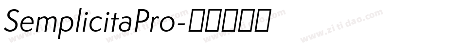 SemplicitaPro字体转换