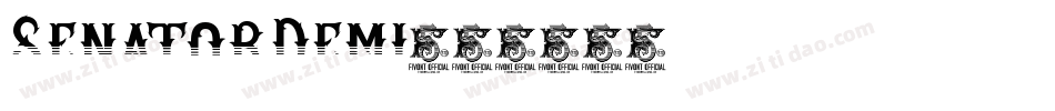 SenatorDemi字体转换