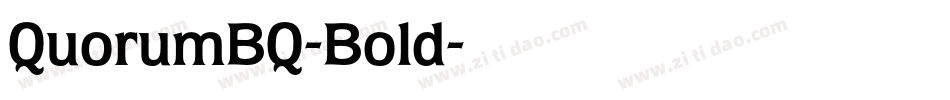 QuorumBQ-Bold字体转换