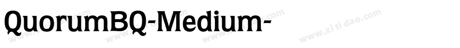 QuorumBQ-Medium字体转换