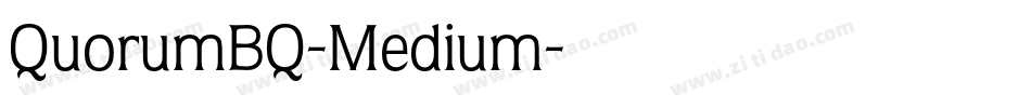 QuorumBQ-Medium字体转换