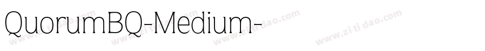 QuorumBQ-Medium字体转换