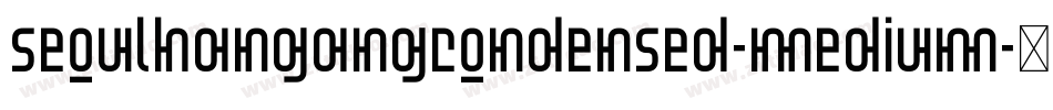 SeoulHangangCondensed-Medium字体转换