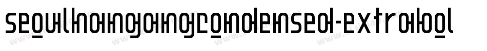 SeoulHangangCondensed-ExtraBold字体转换