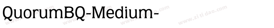 QuorumBQ-Medium字体转换