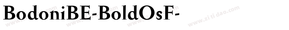 BodoniBE-BoldOsF字体转换