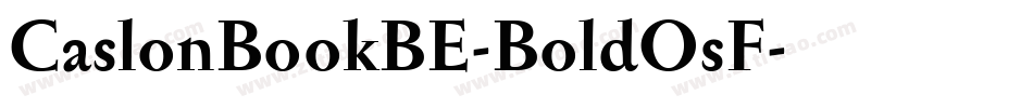 CaslonBookBE-BoldOsF字体转换