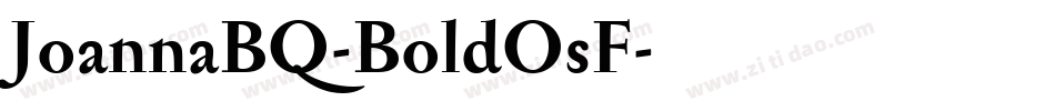JoannaBQ-BoldOsF字体转换