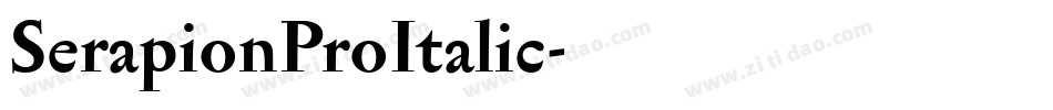 SerapionProItalic字体转换
