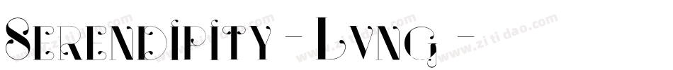 Serendipity-Lvng字体转换