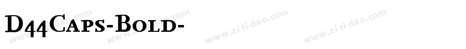 D44Caps-Bold字体转换