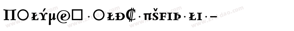 PolymerBoldCapsItalic字体转换