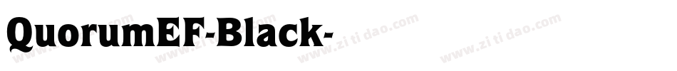 QuorumEF-Black字体转换