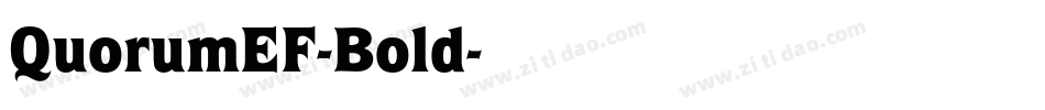 QuorumEF-Bold字体转换
