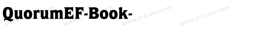QuorumEF-Book字体转换 QuorumEF-Book字体转换