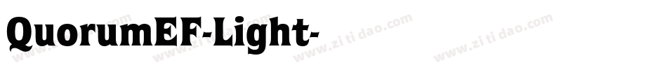 QuorumEF-Light字体转换