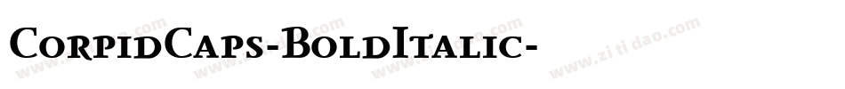 CorpidCaps-BoldItalic字体转换