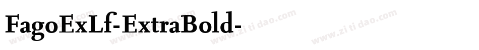 FagoExLf-ExtraBold字体转换